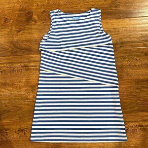 J. McLaughlin striped sleeveless tiered dress